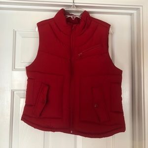 Arizona Jeans Co Red Puffer Vest